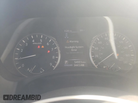 2018 Infiniti Q50 3.0t LUXE with VIN JN1EV7AP9JM352079, listed as a Copart auction lot 71255704 with 54,931 mi miles and Salvage Title. Bid and sale history available at carsss.com. Image 9.