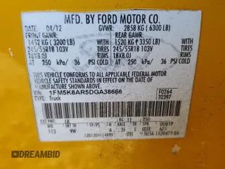 2013 Ford Police Interceptor Utility z VIN 1FM5K8AR5DGA38666, wystawiony jako Copart lot #44069795 z przebiegiem Nie podano mil oraz Czysty tytuł • Clean title. Historia ofert i sprzedaży dostępna na DreamBid. Obrazek 14.