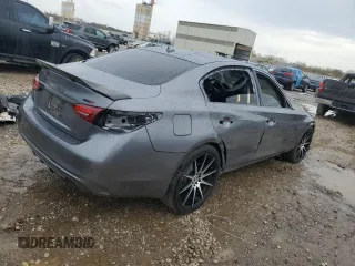 2019 Infiniti Q50 Luxe with VIN JN1EV7AR2KM558377, listed as a Copart auction lot 78653744 with 133,762 mi miles and Salvage Title. Bid and sale history available at DreamBid. Image 3.