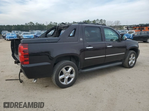 2013 Chevrolet Avalanche LTZ with VIN 3GNTKGE73DG178791, listed as a Copart auction lot 48565755 with 201,029 mi miles and Salvage title. Bid and sale history available at DreamBid. Image 3.