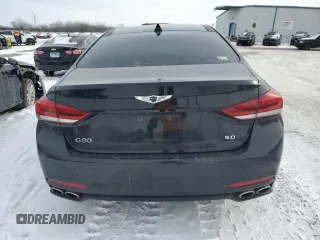 2017 Genesis G80 Ultimate z VIN KMHGN4JFXHU213371, wystawiony jako Copart lot #45194885 z przebiegiem 80 533 mil mil oraz Czysty tytuł • Clean title. Historia ofert i sprzedaży dostępna na DreamBid. Obrazek 6.