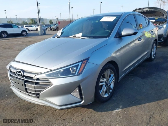2020 Hyundai Elantra SEL with VIN 5NPD84LF7LH614665, listed as a IAAI auction lot 41407540 with 66,173 mi miles. Bid and sale history available at carsss.com. Image 2.