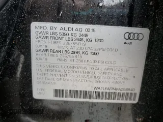 2015 Audi Q5 Premium Plus with VIN WA1LFAFP4FA098940, listed as a Copart auction lot 54415545 with 47,432 mi miles and Clean title. Bid and sale history available at DreamBid. Image 13.