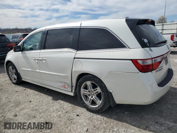 2013 Honda Odyssey Touring with VIN 5FNRL5H9XDB064035, listed as a Copart auction lot 49889325 with 153,041 mi miles and Salvage Title. Bid and sale history available at carsss.com. Image 2.