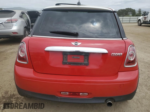 2013 MINI Hardtop with VIN WMWSU3C52DT544684, listed as a Copart auction lot 54421835 with 85,993 mi miles and Salvage Title. Bid and sale history available at DreamBid. Image 6.