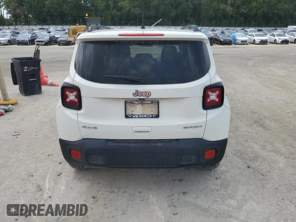 2018 Jeep Renegade Upland with VIN ZACCJBAB9JPJ22645, listed as a Copart auction lot 59481395 with 118,872 mi miles and Salvage title. Bid and sale history available at DreamBid. Image 6.