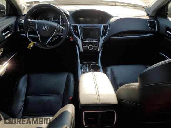 2017 Acura TLX V6 w/Technology Pkg with VIN 19UUB3F51HA002847, listed as a Copart auction lot 57144944 with 0 mi miles and Salvage Title. Bid and sale history available at carsss.com. Image 8.