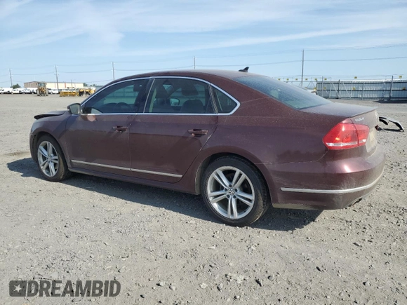 2014 Volkswagen Passat SE with VIN 1VWBN7A32EC088774, listed as a Copart auction lot 60753755 with 124,660 mi miles and Salvage title. Bid and sale history available at DreamBid. Image 2.