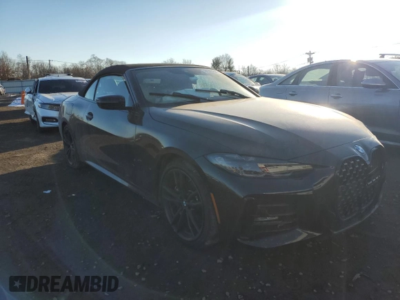 2024 BMW 4 Series 430i xDrive with VIN WBA43AT02RCP25876, listed as a Copart auction lot 86365224 with 0 mi miles and Salvage Title. Bid and sale history available at carsss.com. Image 4.