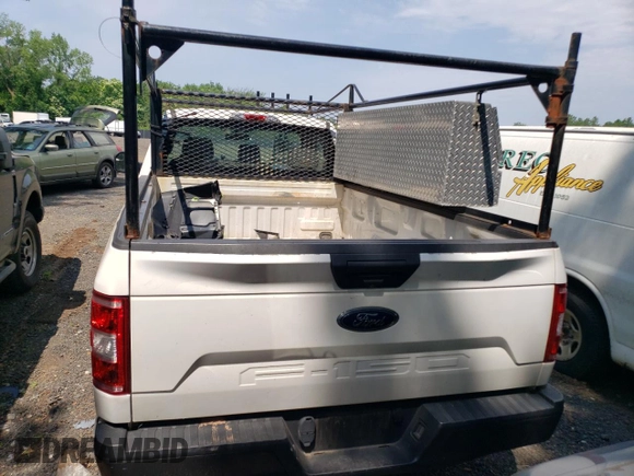 2018 Ford F-150 XL with VIN 1FTMF1EB7JKD76944, listed as a Copart auction lot 59559195 with 133,460 mi miles and Salvage title. Bid and sale history available at DreamBid. Image 6.