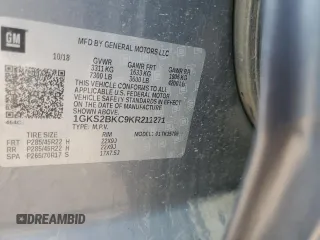 2019 GMC Yukon SLT with VIN 1GKS2BKC9KR211271, listed as a Copart auction lot 63791764 with 60,236 mi miles and Salvage Title. Bid and sale history available at carsss.com. Image 13.