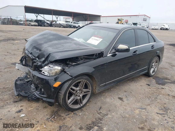 2009 Mercedes-Benz C-Class 3.0L Sport with VIN WDDGF54X59R050814, listed as a IAAI auction lot 41354847 with 144,945 mi miles. Bid and sale history available at carsss.com. Image 2.