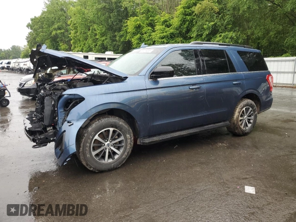 2020 Ford Expedition XL with VIN 1FMJU1GTXLEA78111, listed as a Copart auction lot 58079055 with 76,664 mi miles and Salvage title. Bid and sale history available at DreamBid. Image 1.