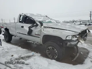 2002 Dodge 2500 with VIN 3B7KF23672M264755, listed as a Copart auction lot 43369595 with Not Provided miles and Salvage Title. Bid and sale history available at carsss.com. Image 4.