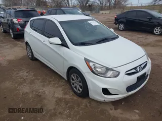 2012 Hyundai Accent GS with VIN KMHCT5AE9CU003502, listed as a IAAI auction lot 41958632 with 187,577 mi miles. Bid and sale history available at carsss.com. Image 1.