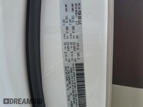 2017 Chrysler Pacifica Touring L Plus с VIN 2C4RC1EG2HR833620, выставлен на аукционе Copart как лот 57954605 с пробегом 106 025 миль миль и Списание • Salvage title. История ставок и продаж доступна на DreamBid. Изображение 13.