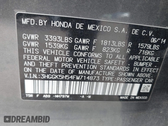 2015 Honda Fit LX с VIN 3HGGK5H54FM714873, выставлен на аукционе IAAI как лот 40088297 с пробегом 95 367 миль миль и . История ставок и продаж доступна на DreamBid. Изображение 9.