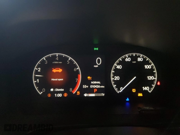 2025 Honda CR-V EX-L with VIN 2HKRS4H74SH437368, listed as a Copart auction lot 49466965 with 10,426 mi miles and Salvage Title. Bid and sale history available at DreamBid. Image 9.