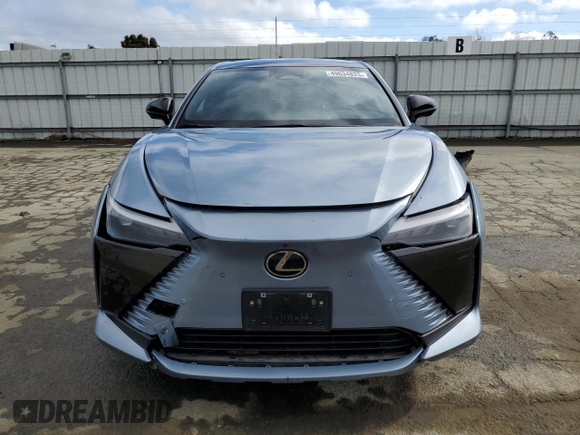 2023 Lexus RZ with VIN JTJAAAAB8PA005620, listed as a Copart auction lot 49634825 with 26,553 mi miles and Salvage Title. Bid and sale history available at carsss.com. Image 5.