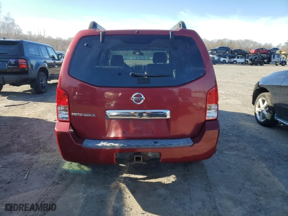 2006 Nissan Pathfinder SE with VIN 5N1AR18W86C611261, listed as a Copart auction lot 48187425 with 214,575 mi miles and Non Repairable. Bid and sale history available at carsss.com. Image 6.