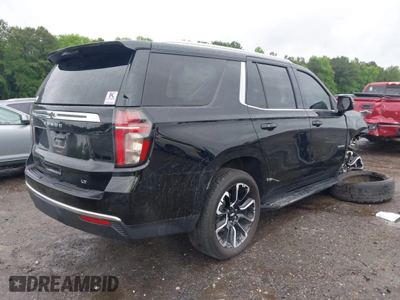 2023 Chevrolet Tahoe LT z VIN 1GNSKNKD5PR407387, wystawiony jako IAAI lot #42242283 z przebiegiem 23 781 mil mil oraz . Historia ofert i sprzedaży dostępna na DreamBid. Obrazek 4.
