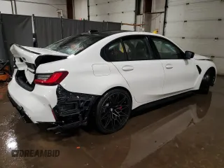 2025 BMW M3 Competition xDrive z VIN WBS33HJ03SFU35458, wystawiony jako Copart lot #43777165 z przebiegiem 231 mil mil oraz Szkoda całkowita • Salvage title. Historia ofert i sprzedaży dostępna na DreamBid. Obrazek 3.