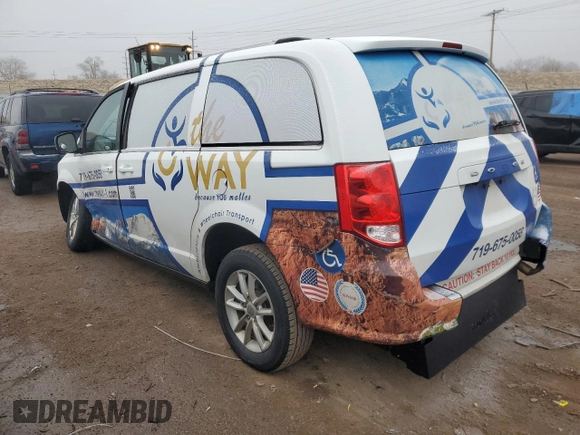 2019 Dodge Grand Caravan SXT with VIN 2C7WDGCG9KR698183, listed as a Copart auction lot 42908394 with 115,950 mi miles and Salvage Title. Bid and sale history available at DreamBid. Image 2.