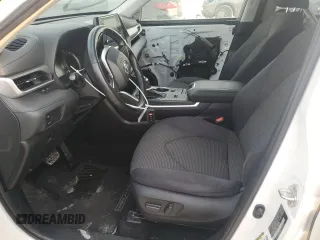 2020 Toyota Highlander LE with VIN 5TDZZRAHXLS027648, listed as a Copart auction lot 53491155 with 92,710 mi miles and Salvage title. Bid and sale history available at DreamBid. Image 7.