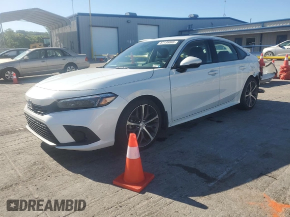 2022 Honda Civic Touring z VIN 2HGFE1F99NH301331, wystawiony jako Copart lot #57138065 z przebiegiem 77 788 mil mil oraz Szkoda całkowita • Salvage title. Historia ofert i sprzedaży dostępna na DreamBid. Obrazek 1.