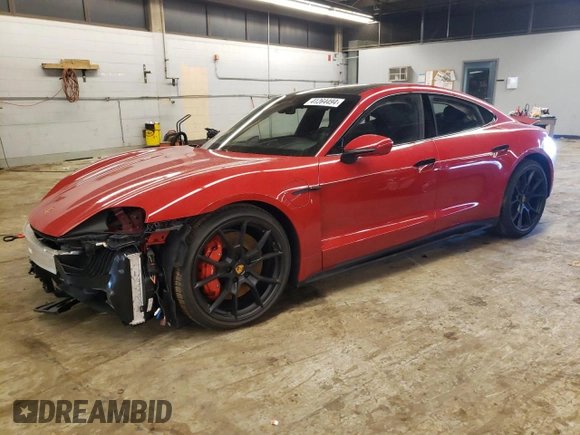 2023 Porsche Taycan GTS with VIN WP0AD2Y11PSA48366, listed as a Copart auction lot 41264494 with 552 mi miles and . Bid and sale history available at DreamBid. Image 1.