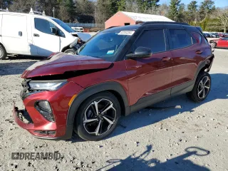 2022 Chevrolet TrailBlazer RS with VIN KL79MTSL7NB073671, listed as a Copart auction lot 83263264 with 75,968 mi miles and Clean Title. Bid and sale history available at carsss.com. Image 1.