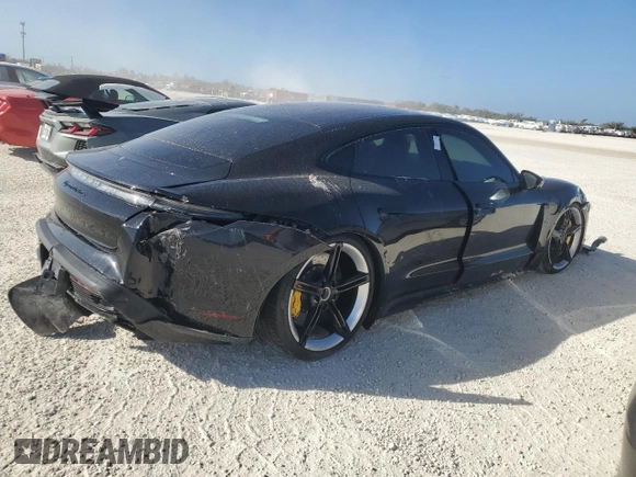 2020 Porsche Taycan Turbo with VIN WP0AC2Y18LSA70751, listed as a Copart auction lot 74879044 with Not provided miles and Non repairable. Bid and sale history available at DreamBid. Image 3.