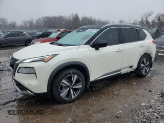 2021 Nissan Rogue Platinum with VIN JN8AT3DD7MW312530, listed as a Copart auction lot 43825855 with 30,887 mi miles and Salvage Title. Bid and sale history available at carsss.com. Image 1.