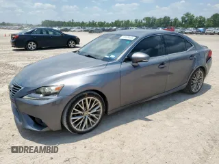 2014 Lexus IS 250 with VIN JTHCF1D28E5008997, listed as a Copart auction lot 59499405 with 103,045 mi miles and Salvage title. Bid and sale history available at DreamBid. Image 1.