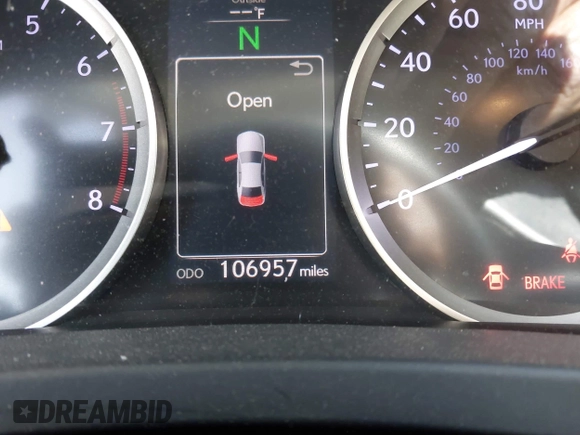 2014 Lexus IS 250 with VIN JTHBF1D20E5017284, listed as a IAAI auction lot 41885179 with 106,957 mi miles. Bid and sale history available at carsss.com. Image 15.