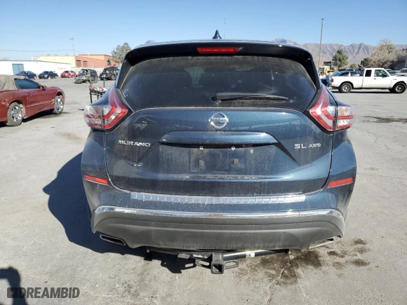 2017 Nissan Murano S with VIN 5N1AZ2MH5HN132087, listed as a Copart auction lot 45608485 with 51,311 mi miles and Salvage Title. Bid and sale history available at carsss.com. Image 6.