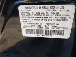 2012 Infiniti M with VIN JN1BY1AR4CM396129, listed as a IAAI auction lot 42555601 with 131,852 mi miles and . Bid and sale history available at DreamBid. Image 9.