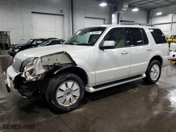 2006 Mercury Mountaineer with VIN 4M2EU47E56ZJ05487, listed as a Copart auction lot 75325964 with 104,663 mi miles and Salvage Title. Bid and sale history available at carsss.com. Image 1.