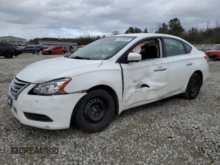2015 Nissan Sentra S with VIN 3N1AB7AP5FY280728, listed as a Copart auction lot 47816905 with 136,301 mi miles and Salvage Title. Bid and sale history available at carsss.com. Image 1.