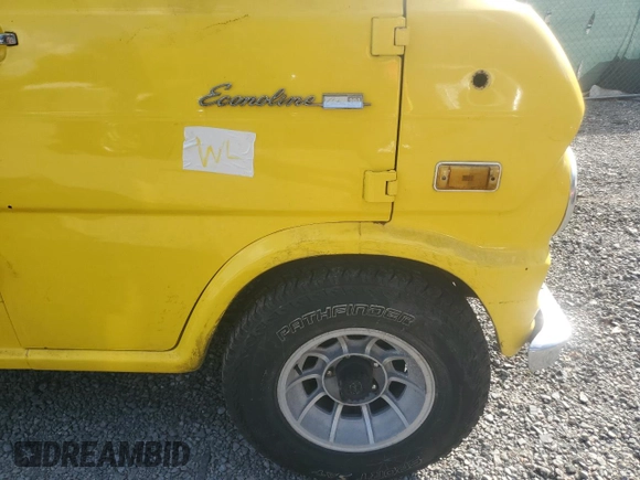 1974 Ford Econoline Cargo with VIN E24GHV40348, listed as a Copart auction lot 78086984 with 97,011 mi miles and Non Repairable. Bid and sale history available at DreamBid. Image 13.