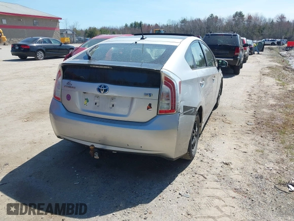 2012 Toyota Prius One with VIN JTDKN3DU8C5422968, listed as a IAAI auction lot 42080548 with 240,308 mi miles. Bid and sale history available at carsss.com. Image 4.