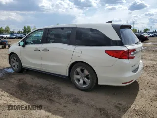 2018 Honda Odyssey EX-L z VIN 5FNRL6H68JB508942, wystawiony jako Copart lot #57323725 z przebiegiem 106 083 mil mil oraz Czysty tytuł • Clean title. Historia ofert i sprzedaży dostępna na DreamBid. Obrazek 2.