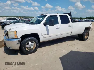 2008 Chevrolet Silverado 3500HD DRW LTZ with VIN 1GCJK33678F134271, listed as a Copart auction lot 61677885 with 485,329 mi miles and Salvage title. Bid and sale history available at DreamBid. Image 1.