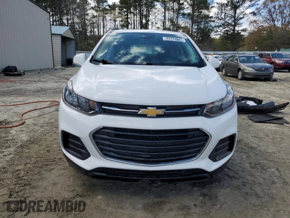 2021 Chevrolet Trax LS with VIN KL7CJKSM0MB368949, listed as a Copart auction lot 53343175 with 54,581 mi miles and Clean Title. Bid and sale history available at carsss.com. Image 5.