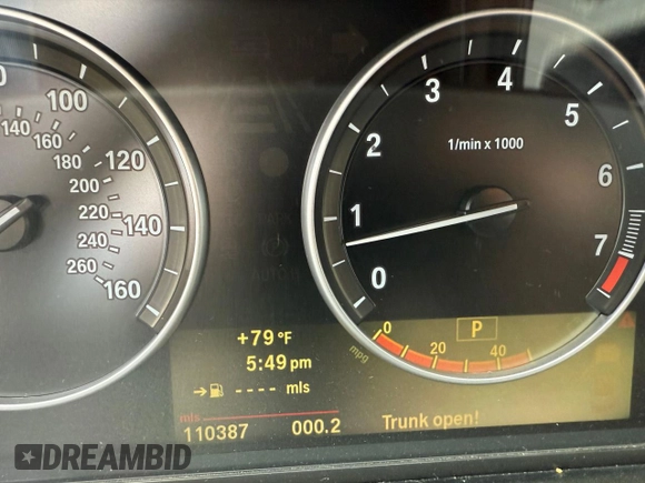 2011 BMW 5 Series 535i xDrive with VIN WBAFU7C57BC874505, listed as a Copart auction lot 56905315 with 110,387 mi miles and Clean Title. Bid and sale history available at DreamBid. Image 8.