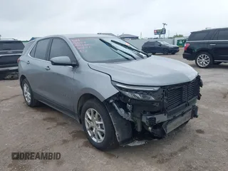 2024 Chevrolet Equinox LT with VIN 3GNAXKEG8RS157449, listed as a IAAI auction lot 42152265 with 39,351 mi miles and . Bid and sale history available at DreamBid. Image 1.