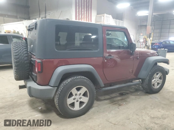 2008 Jeep Wrangler X with VIN 1J4FA24178L598825, listed as a Copart auction lot 59127274 with 189,899 mi miles and Salvage Title. Bid and sale history available at DreamBid. Image 3.
