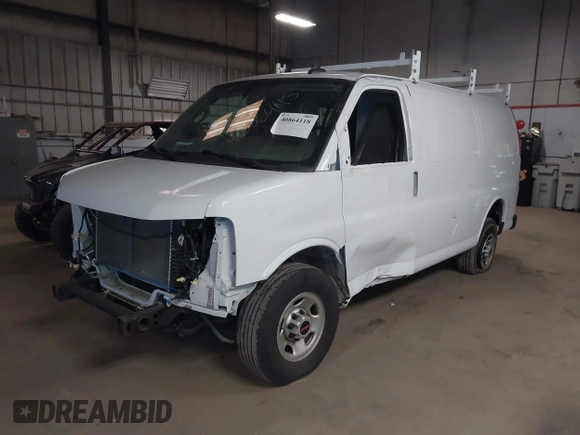 2022 GMC Savana Cargo Van with VIN 1GTW7AF77N1222004, listed as a IAAI auction lot 40864118 with 66,592 mi miles. Bid and sale history available at carsss.com. Image 18.