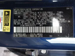 2013 Lexus RX 450h z VIN JTJBC1BA4D2052072, wystawiony jako IAAI lot #42076657 z przebiegiem 138 396 mil mil oraz . Historia ofert i sprzedaży dostępna na DreamBid. Obrazek 9.