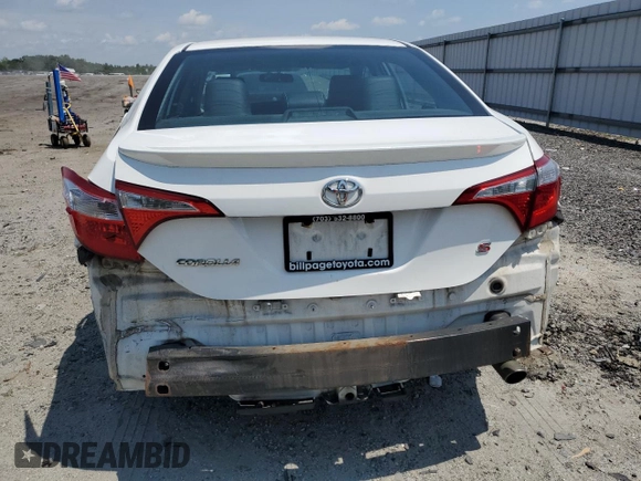 2016 Toyota Corolla L with VIN 2T1BURHE7GC534047, listed as a Copart auction lot 63325725 with 173,954 mi miles and Salvage title. Bid and sale history available at DreamBid. Image 6.